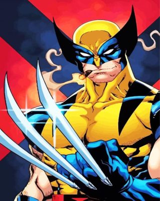 Wolverine Smoking paint by numbers
