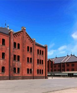 Yokohama Red Brick Warehouse paint by numbers