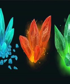 Colorful Crystals paint by numbers