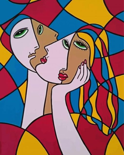 Aesthetic Cubist Ladies paint by numbers