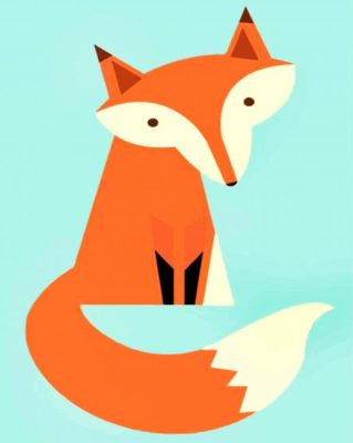 Aesthetic Fox Animal paint by numbers