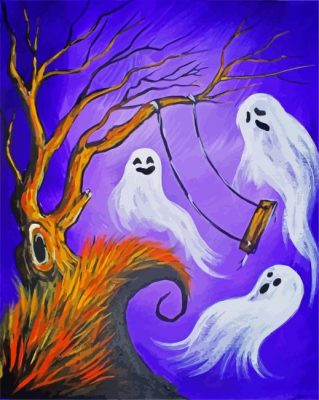 Aesthetics Ghosts Art paint by numbers