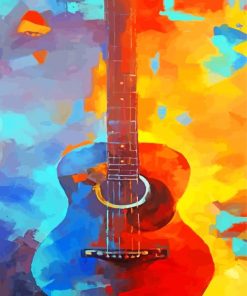 Guitar Music Instrument paint by numbers