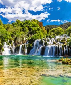 Croatia Krka National Park paint by numbers