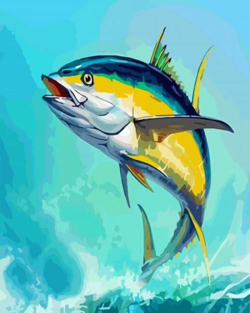 Aesthetic Tuna Fish paint by numbers