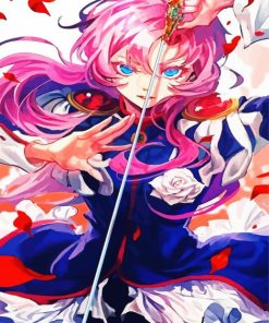 Utena Tenjô Anime Girl paint by numbers