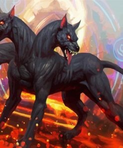 Fantasy Cerberus paint by numbers