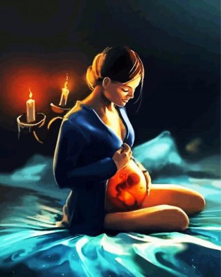 Fantastic Pregnant Woman paint by numbers