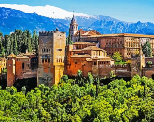 Alhambra Palace paint by numbers