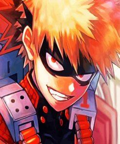 Bakugo Anime Boy paint by numbers