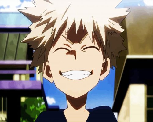 Bakugo Katsuki Smiling paint by numbers