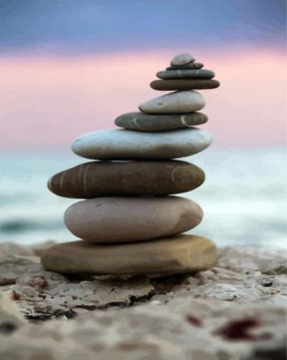 Balanced Stones paint by numbers