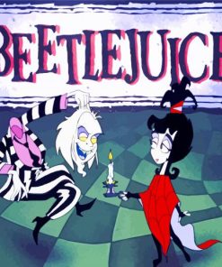 The Beetlejuice Cartoon paint by numbers