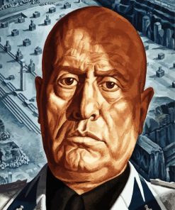 Italian Benito Mussolini Art paint by numbers