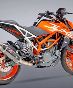 Black And Orange KTM Duke paint by numbers