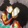 Black Mother And Her Daughter paint by numbers