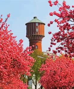 Wasserturm Elmshorn paint by numbers