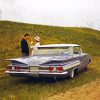 Couple And Chevrolet Impala paint by numbers