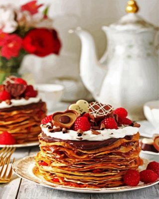 Delicious Crepes paint by numbers