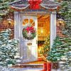 Christmas Door paint by numbers