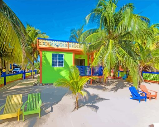 Coconut Row Hopkins paint by numbers