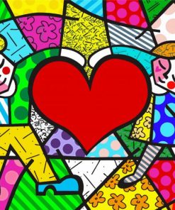 Colorful Couple In Love paint by numbers