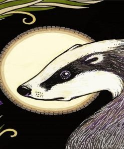 Aesthetic European Badger paint by numbers