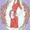 Cute Unborn Baby paint by numbers