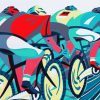 Cycling Illustration paint by numbers