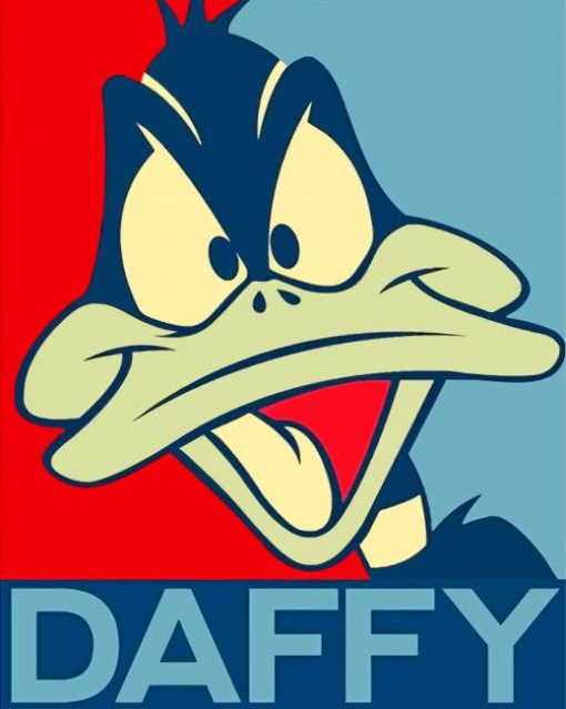 Daffy Illustration paint by numbers