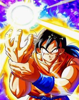 Powerful Yamcha paint by numbers
