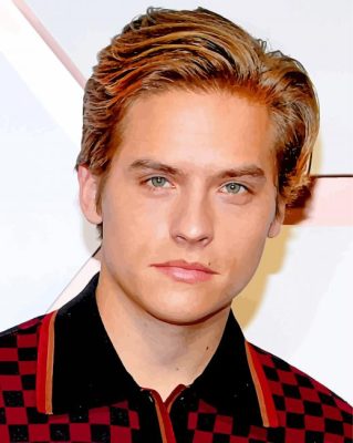 Dylan Sprouse Actor paint by numbers