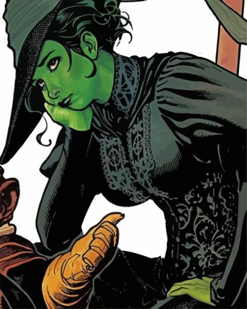 Illustration Elphaba Art paint by numbers