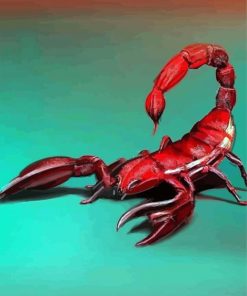 Red Emperor Scorpion paint by numbers