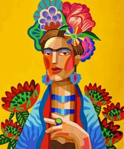 Frida Kahlo paint by numbers