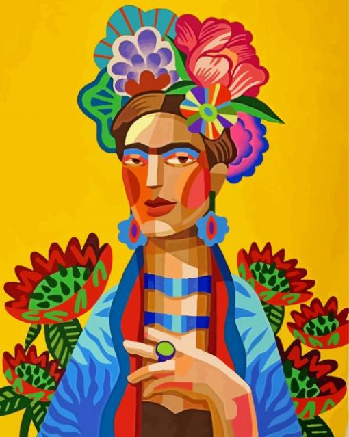 Frida Kahlo paint by numbers