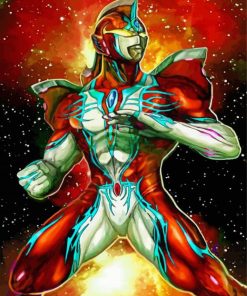 Galaxy Ultraman paint by numbers