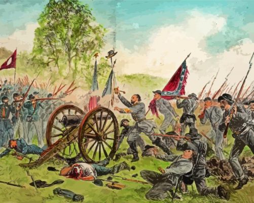 Gettysburg Battle paint by numbers