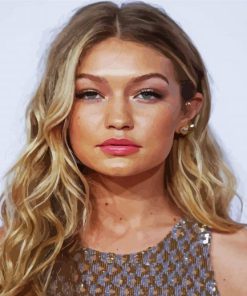 Gorgeous Gigi Hadid paint by numbers