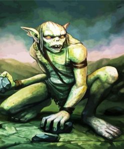 Horrible Goblin Monster paint by numbers