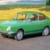 Green Classic Fiat Car paint by numbers