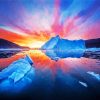 Greenland Sunset On Ice paint by numbers