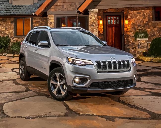 Luxury Jeep Grand Cherokee paint by numbers