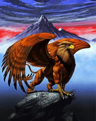 Fantasy Griffon paint by numbers