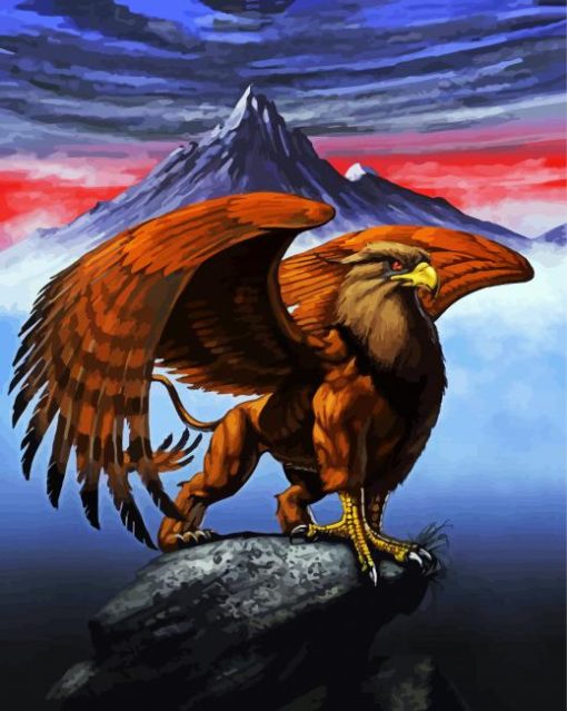 Fantasy Griffon paint by numbers