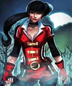 Illustration Vampirella paint by numbers