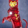 Iron Super Cat paint by numbers