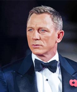 Daniel Craig James Bond paint by numbers