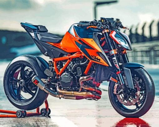 KTM 790 Duke paint by numbers