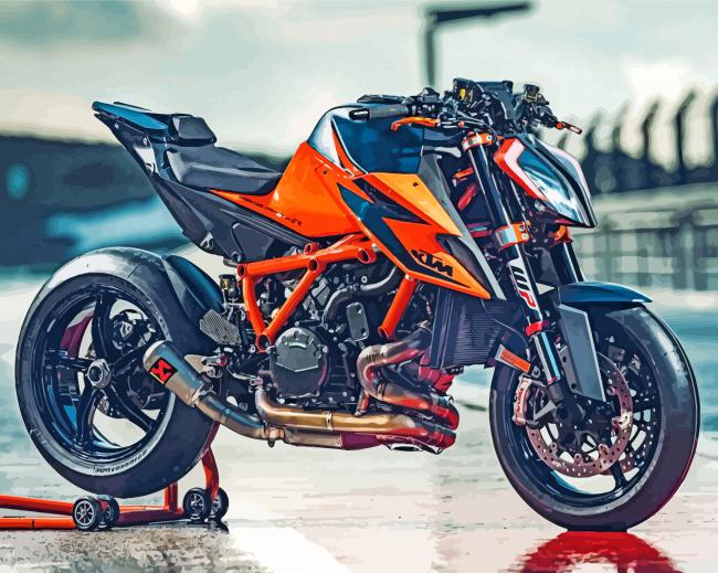 KTM 790 Duke paint by numbers